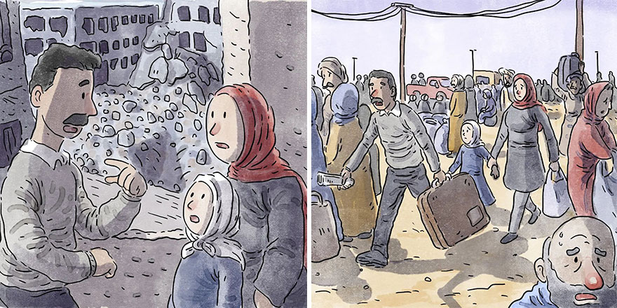 Un artista brasileño crea cómics desgarradores sin usar una sola palabra (7 nuevas historietas)