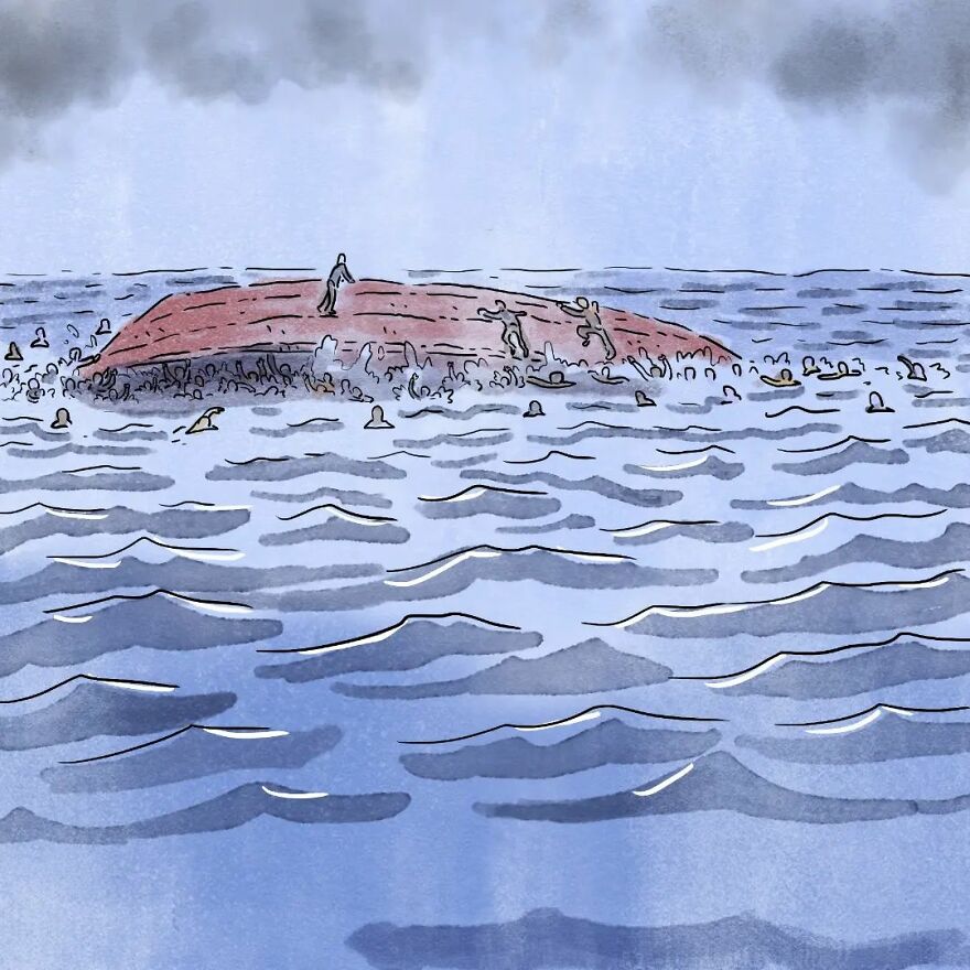 Un artista brasileño crea cómics desgarradores sin usar una sola palabra (7 nuevas historietas)