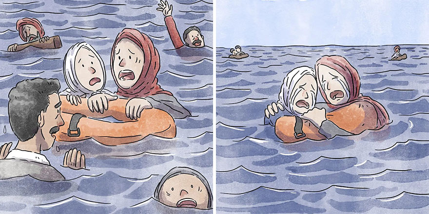 Un artista brasileño crea cómics desgarradores sin usar una sola palabra (7 nuevas historietas)