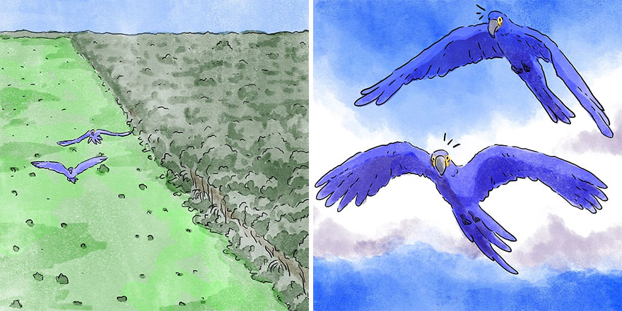 Un artista brasileño crea cómics desgarradores sin usar una sola palabra (7 nuevas historietas)