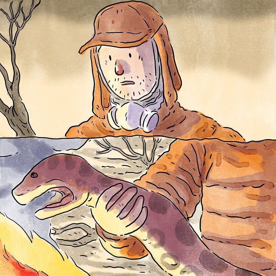 Un artista brasileño crea cómics desgarradores sin usar una sola palabra (7 nuevas historietas)