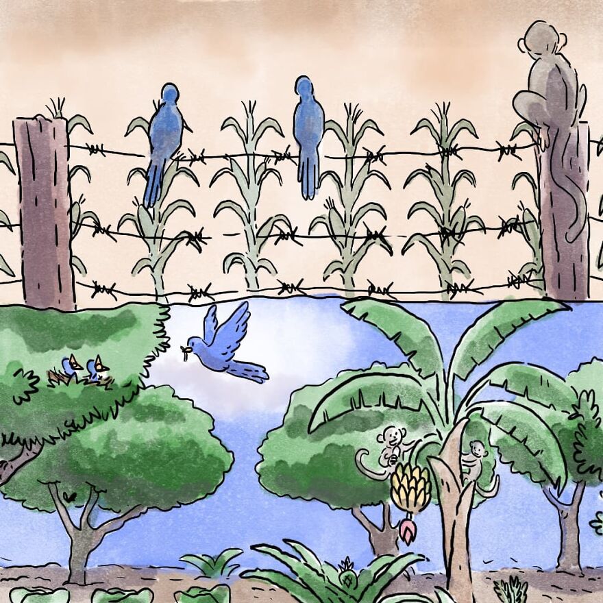 Un artista brasileño crea cómics desgarradores sin usar una sola palabra (7 nuevas historietas)