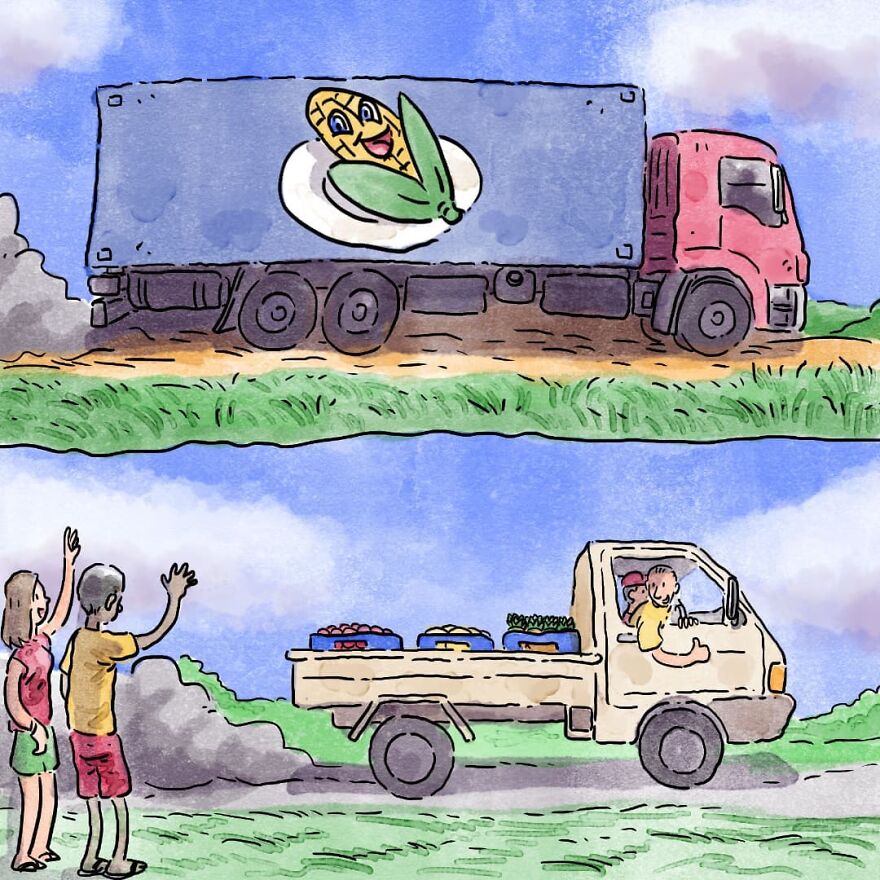 Un artista brasileño crea cómics desgarradores sin usar una sola palabra (7 nuevas historietas)