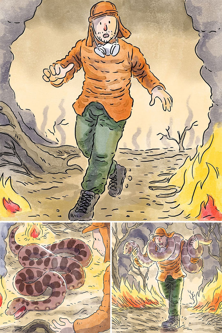 Un artista brasileño crea cómics desgarradores sin usar una sola palabra (7 nuevas historietas)