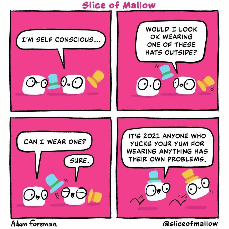 Artist Brings Marshmallows To Life In Very Fun And Relatable Comics