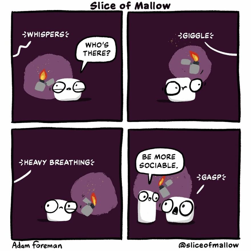 Artist Brings Marshmallows To Life In Very Fun And Relatable Comics