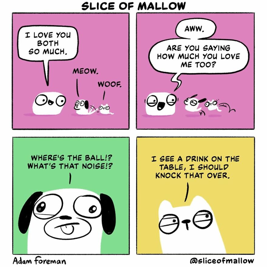 Artist Brings Marshmallows To Life In Very Fun And Relatable Comics