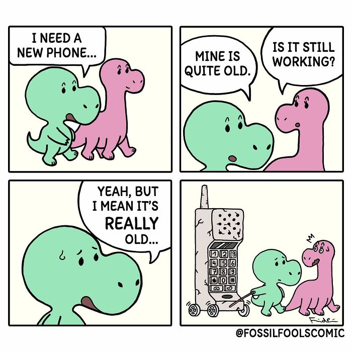 Artist Shows In Cute And Funny Comics The Secret Life Of Dinosaurs