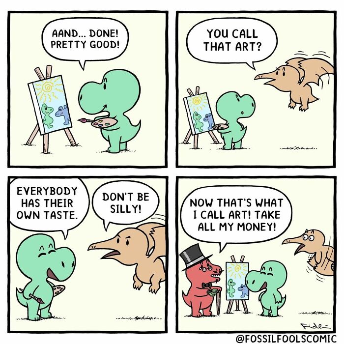 Artist Shows In Cute And Funny Comics The Secret Life Of Dinosaurs