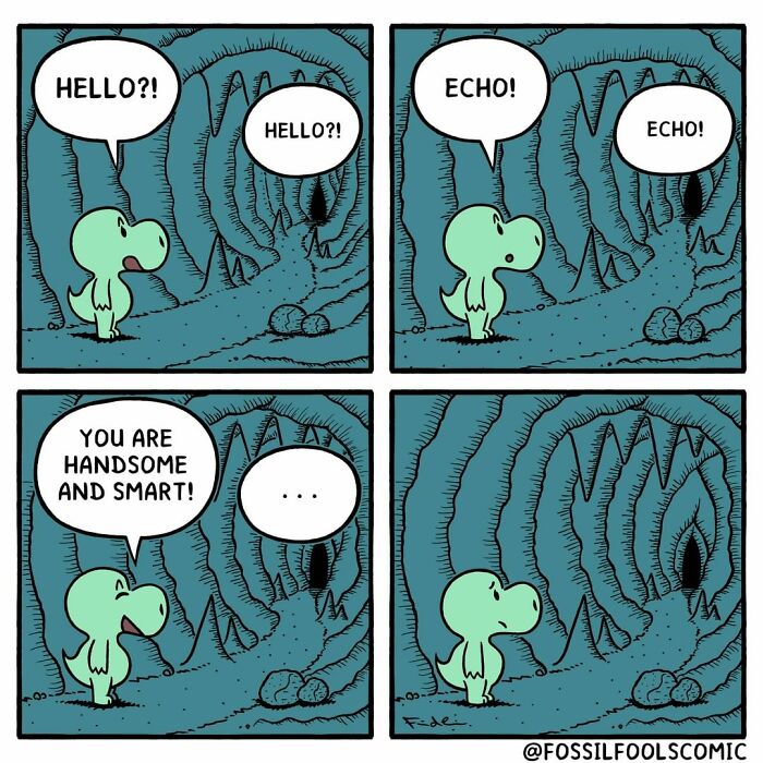 Artist Shows In Cute And Funny Comics The Secret Life Of Dinosaurs