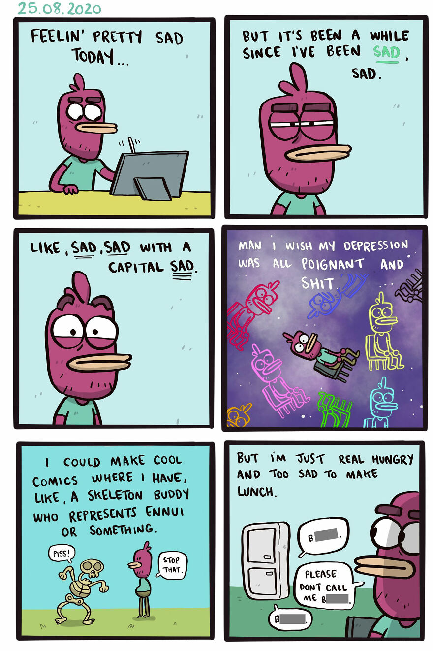 Artist Shows In Hilarious Comics The Absurdity Of Our Lives