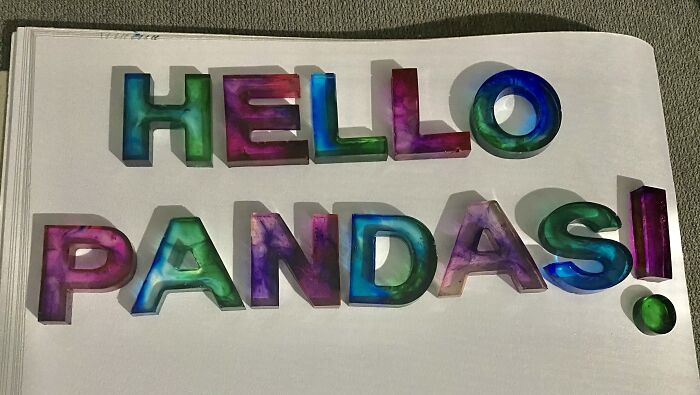 I Made Resin Letters Today!