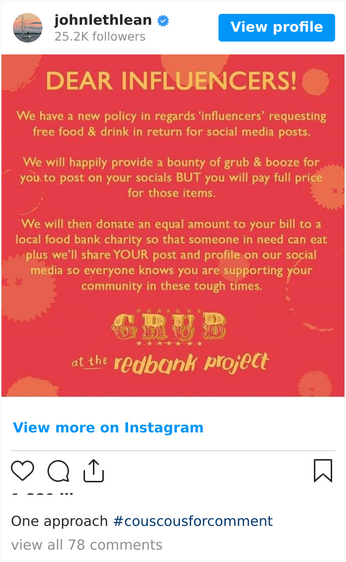 One Approach #couscousforcomment