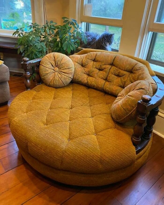 "Not Necessarily A ‘Find’ But Today My Uncle Gave Me This Chair, Which He Got From His Uncle Years Ago, Who I Believe Bought It In The 60s Or 70s. I’ve Loved This Chair Since I Was A Child And Was So Excited When He Offered It To Me."