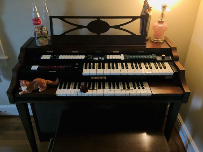 Sorry For The Image Quality, But Here’s My Nook. Everything’s Thrifted/Vintage, Still Figuring Out A Pretty Way To Arrange It All.