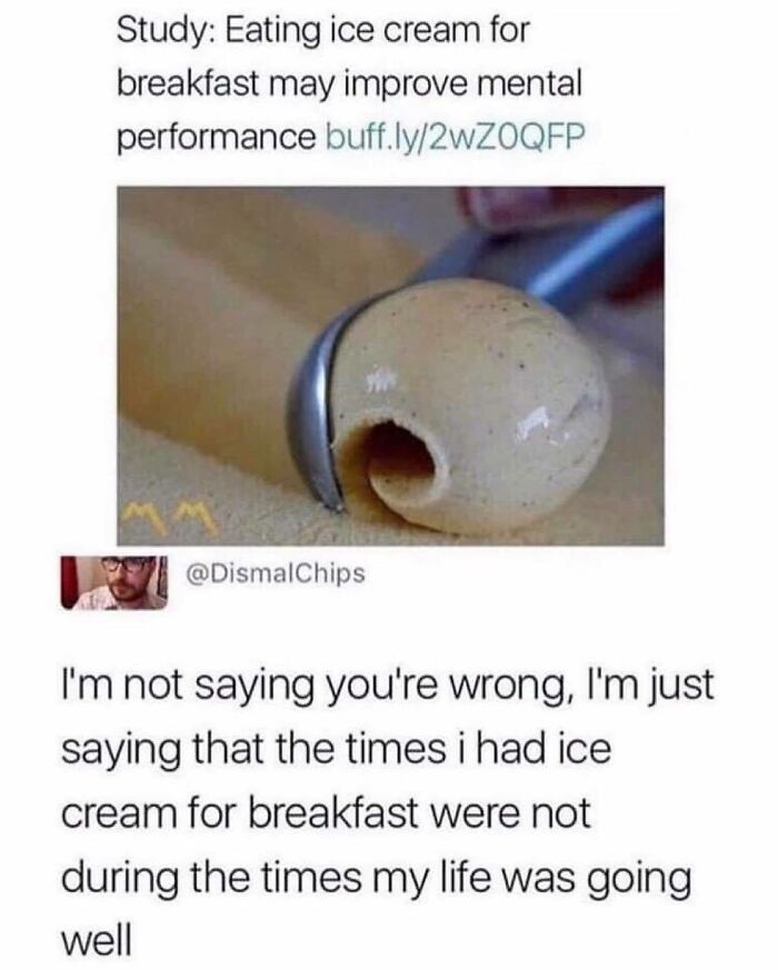 Who Else Is Having Ice Cream For Breakfast?
i Am Definitely One Of Those People Who Will Eat My Feelings. I Spent My Teenage Years Struggling With Anorexia And Bulimia ( Back In The 1970’s Where It Was Highlymisunderstood And Not Treated At All). Maybe My Father Calling Me Fat Had Something To Do With It 🤷‍♀️
luckily In My 20’s I Began A Healthier Relationship With Food And Mostly Because I Started Having Children Of My Own. I Had To Take Better Care Of Myself To Take Care Of Them, So Pregnancy Was A Good Reason To Eat Better And More Often.
i’ve Always Loved Food In General And Know That Feeding People, For Me Anyway, It’s A Way To Show Others Love And Became A Chef At 45.
now I’m 58 And At Peace With Eating Anything I Like In Moderation And Getting Exercise To Compensate When I Overindulge. I Learned Balance, But Old Habits Die Hard And I Am Still What I Consider A Binge Eater.
therapy Helps. And Self Care Is A Must. If You’re Eating Ice Cream For Breakfast Today, Enjoy It Without Shame.
@anxiety_within
@dismalchips
.
.
.
.
.
#eatingdisorderrecovery #eatingdisorderawareness #eatingmyfeelings #bulimiarecovery #anorexiafighter #anorexìa #anxiety #anxiouseating #bpdawareness #safeplaceinsideyourhead