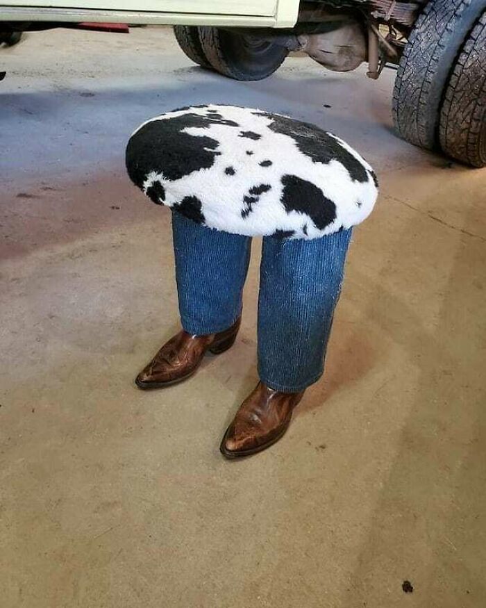 A Footstool. Found At Local Thrift Shop