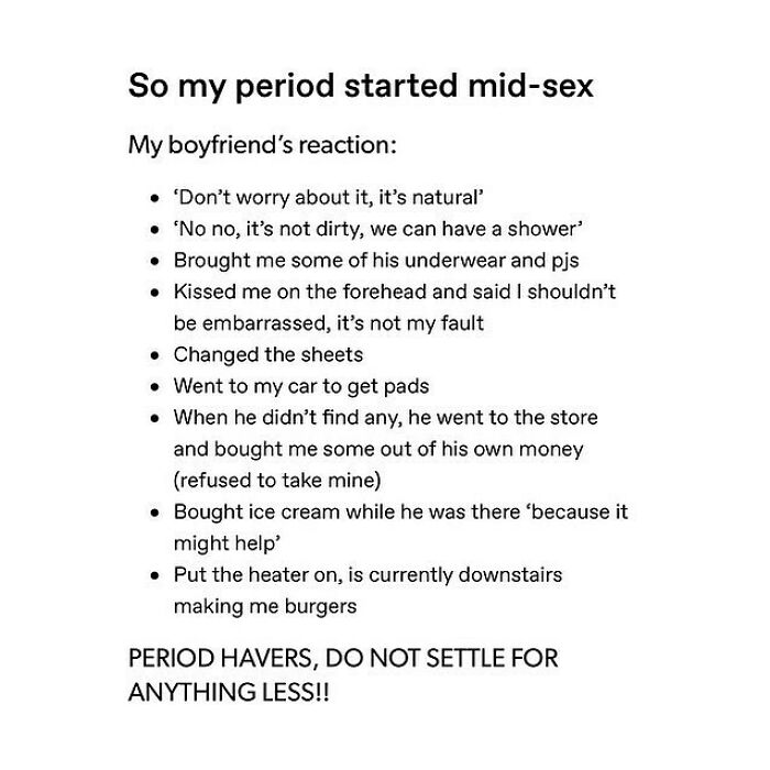If Your Man Can’t Handle Your Period Then Drop Him. It’s Natural! @periodugh