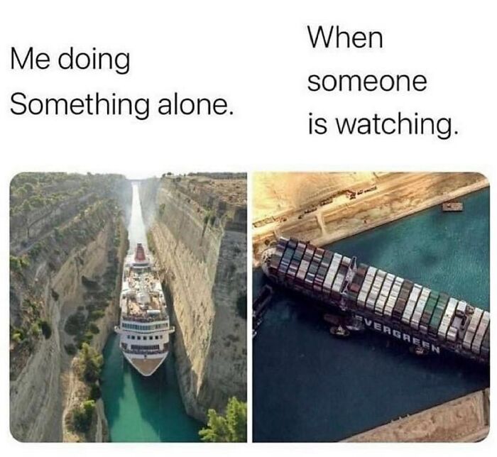 When Too Many People Make You Nervous 😀