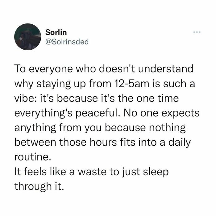 It’s Also When I Do My Best 🙄 (Over) Thinking.
there’s Such Validation In Reading This. It’s Definitely A Vibe. - @therealjoirizarry
📸 @solrinsdad
.
.
.
.
.
#overthinking #overthinker #ioverthinkeverything #cantfallasleep #trytorest #stayupallnight #icantsleep #anxietyproblems #racingthoughts😣 #introvertmeme #mentalhealthmemes🖤 #nationalsuicideawareness #stopsuicide #asafeplaceinsideyourhead