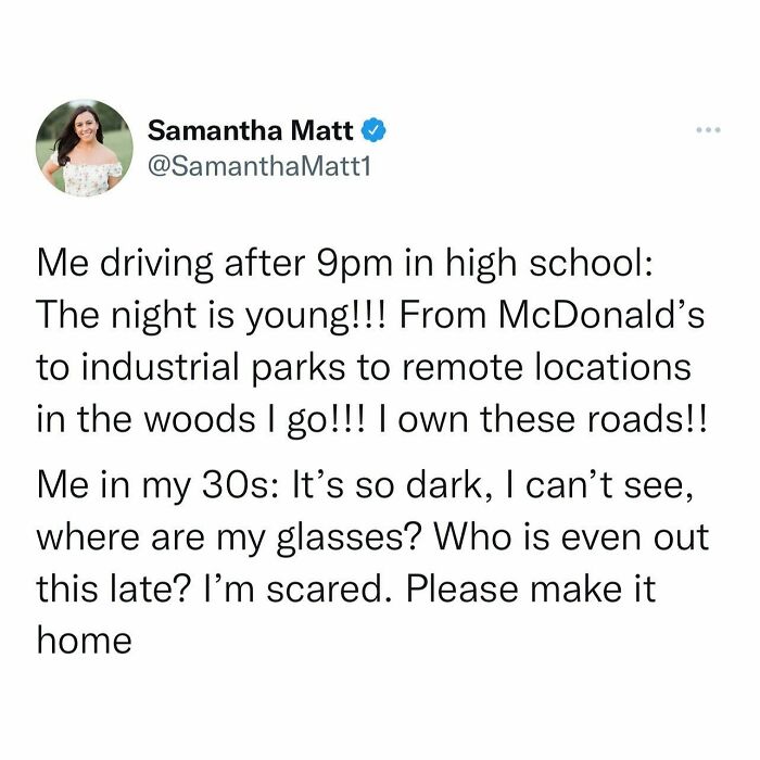 Does Anyone Else Get Scared Driving Around At Night Even Though At 19 You Sat In Drive Thrus At 2am?