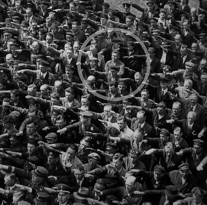 Refusing To Do The Nazi Salute, 1936