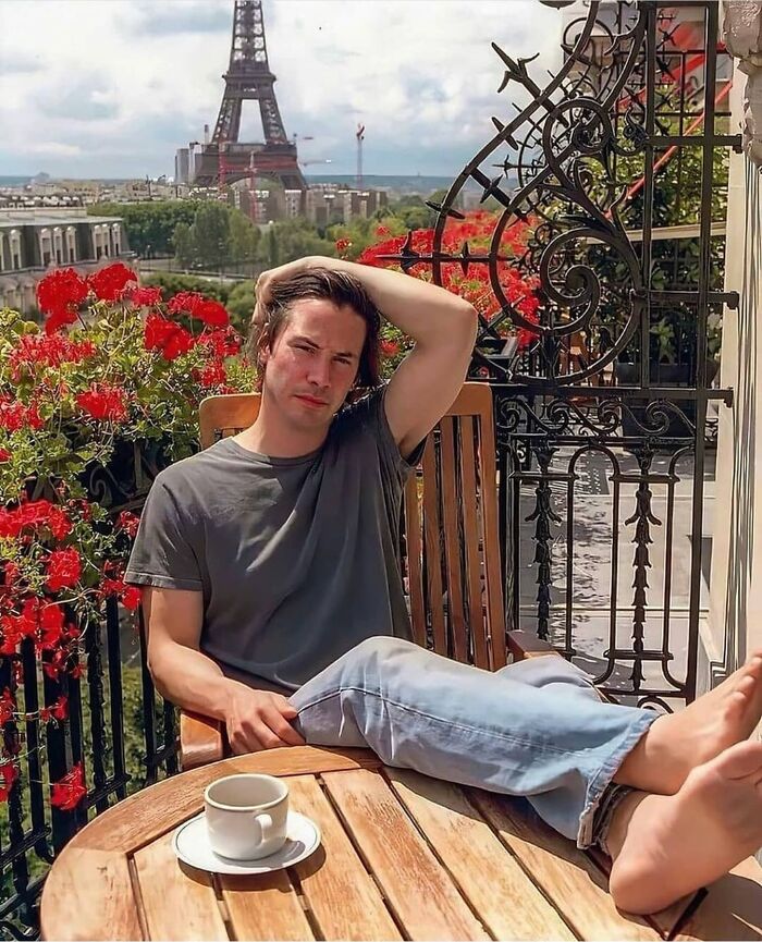 Keanu Reeves Photographed By Willy Rizzo, In Paris, 2003