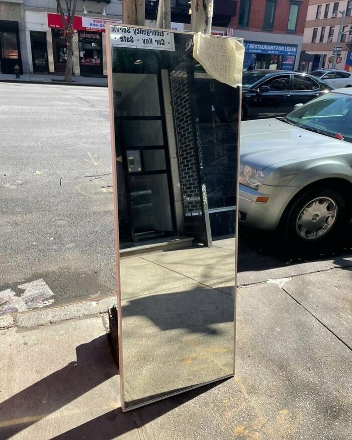 Big A$$ Mirror Out On Third Ave Between 26 & 27 St!!
