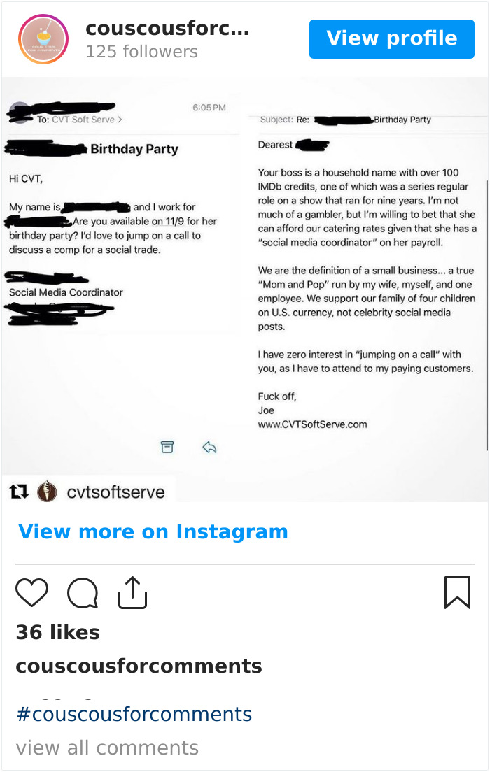 Hahah John You Are Awesome !!! More Begging For Free Shit #couscousforcomment #couscousforcomments