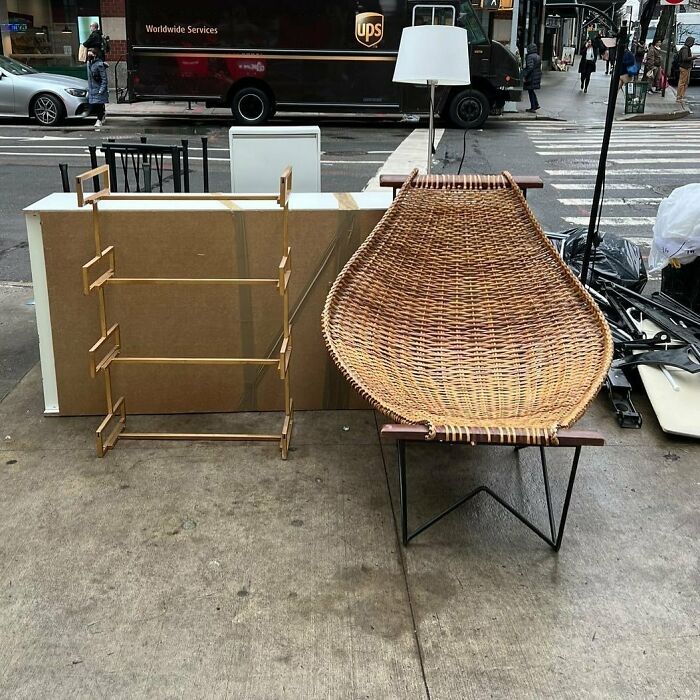 Oooooh. That Chair! Great Condition. Corner Of Murray And Greenwich In Tribeca