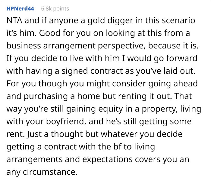 &ldquo;He Said I Sounded Like A Gold Digger&rdquo;: Boyfriend Annoyed When His Partner Refused To Split His Mortgage Without Getting Any Ownership Benefits