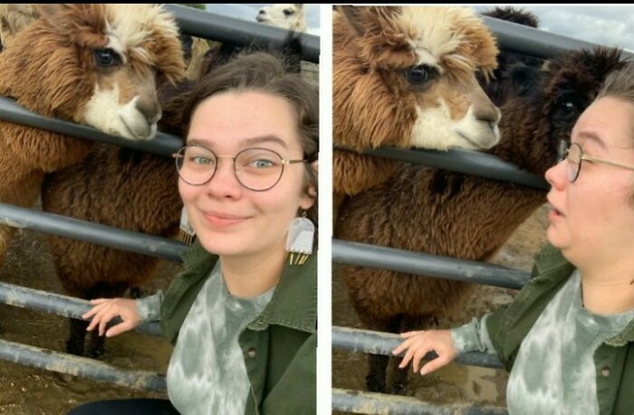 My Oldest Daughter @ A Petting Zoo