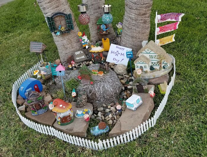 I Created A Mini Gnome Garden With Monthly Themes For My Bunny
