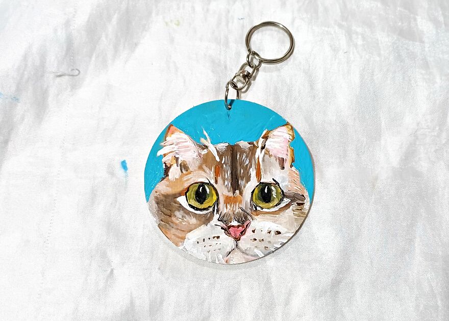 Hand Painted Keychain