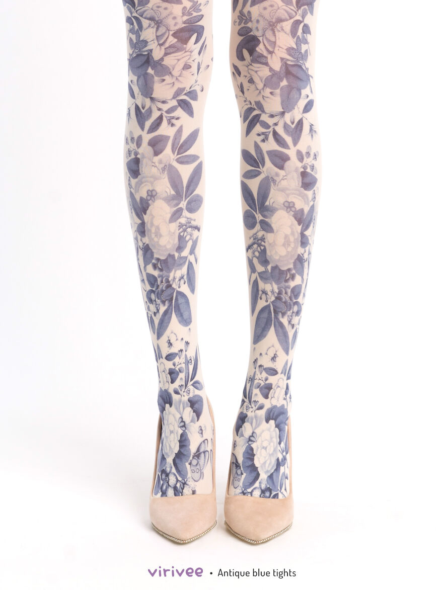 I Designed These Floral Tights And They Look As If You Are Wearing The Meadow On Your Legs (25 Pics)