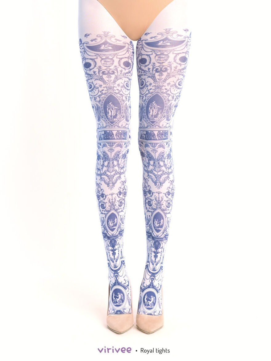 I Designed These Floral Tights And They Look As If You Are Wearing The Meadow On Your Legs (25 Pics)