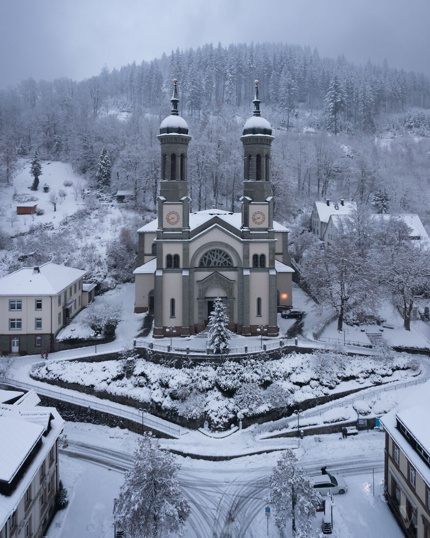 Sugar Coated St. Johannes Der Täufer Church The Black Forest (Germany)