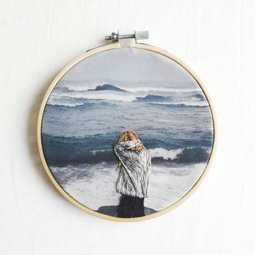 I Mix Embroidery With Printed Fabrics