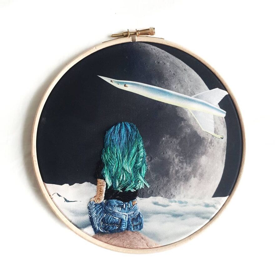 I Mix Embroidery With Printed Fabrics