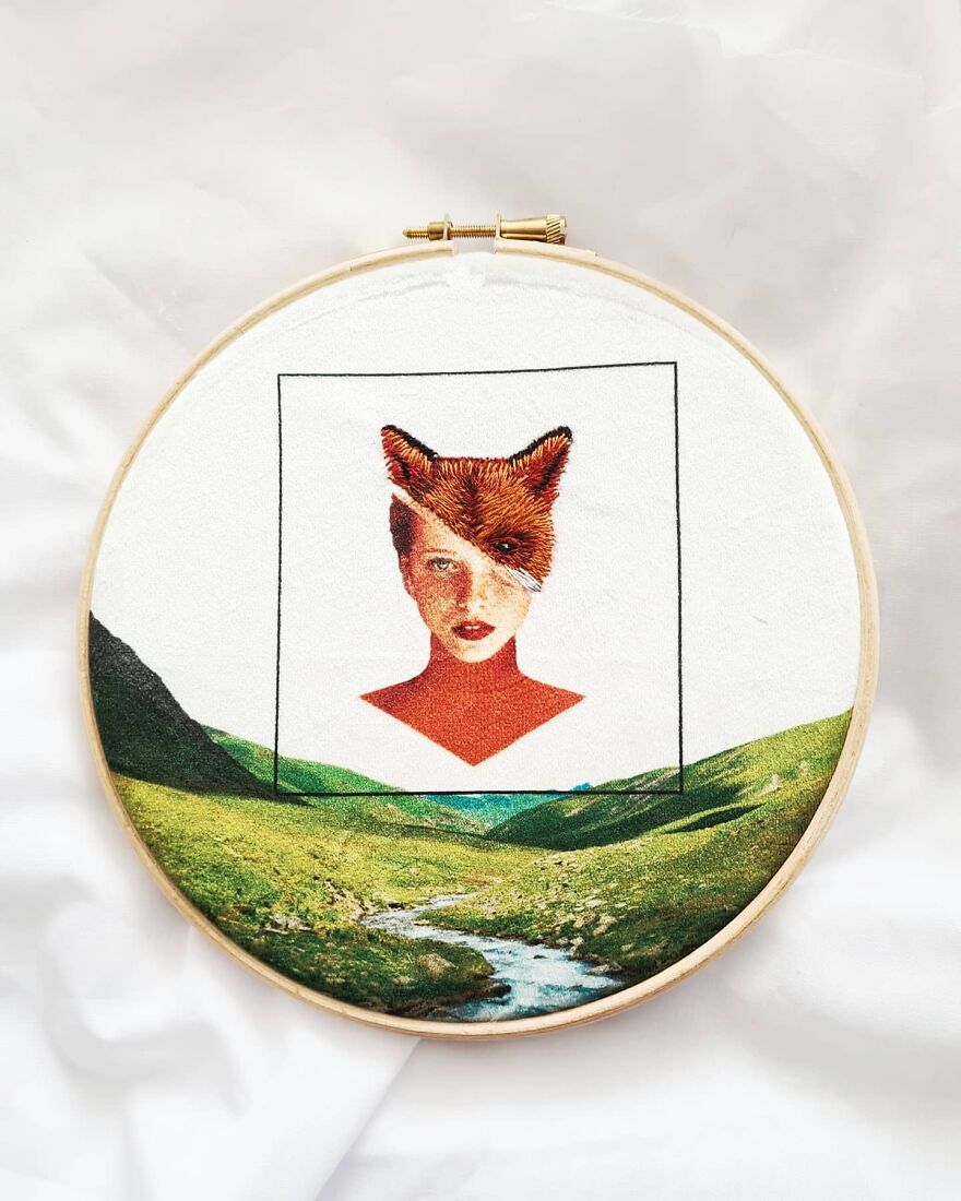 I Mix Embroidery With Printed Fabrics