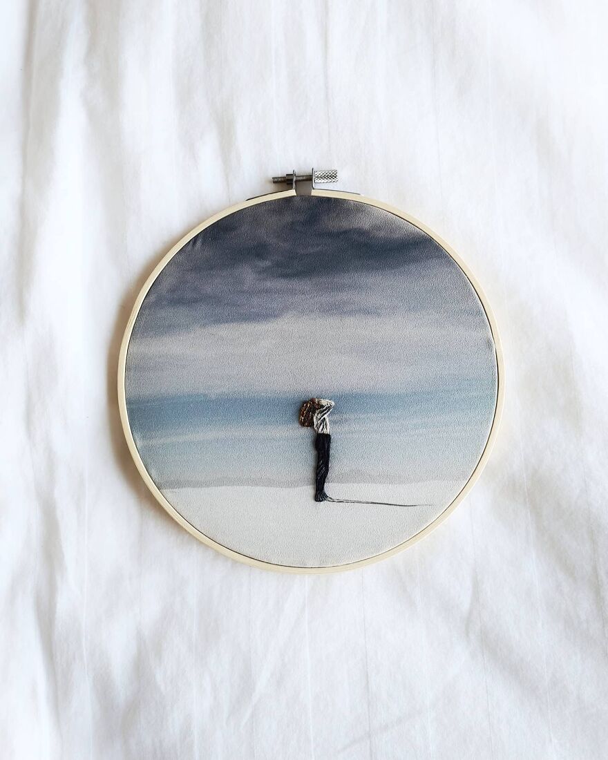 I Mix Embroidery With Printed Fabrics