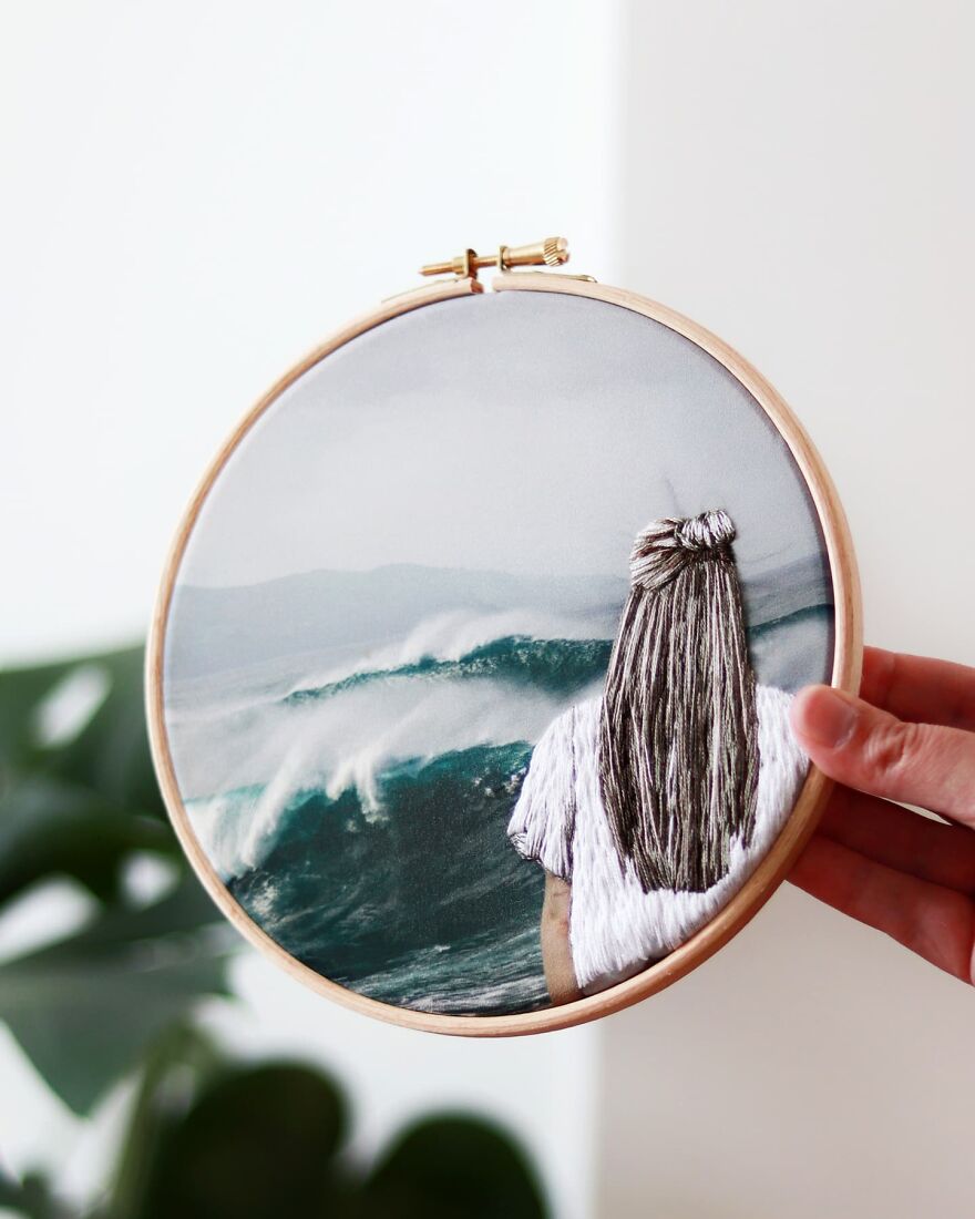 I Mix Embroidery With Printed Fabrics