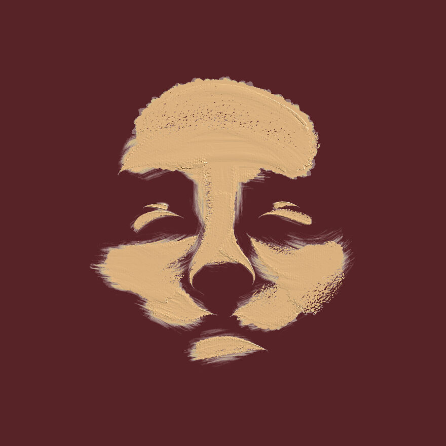 I Used Impasto Brush Strokes To Create Minimal Portraits.