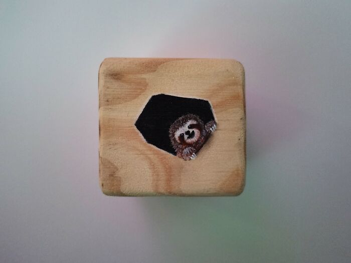 I Paint Animals On Wooden Cubes (12 Pics)