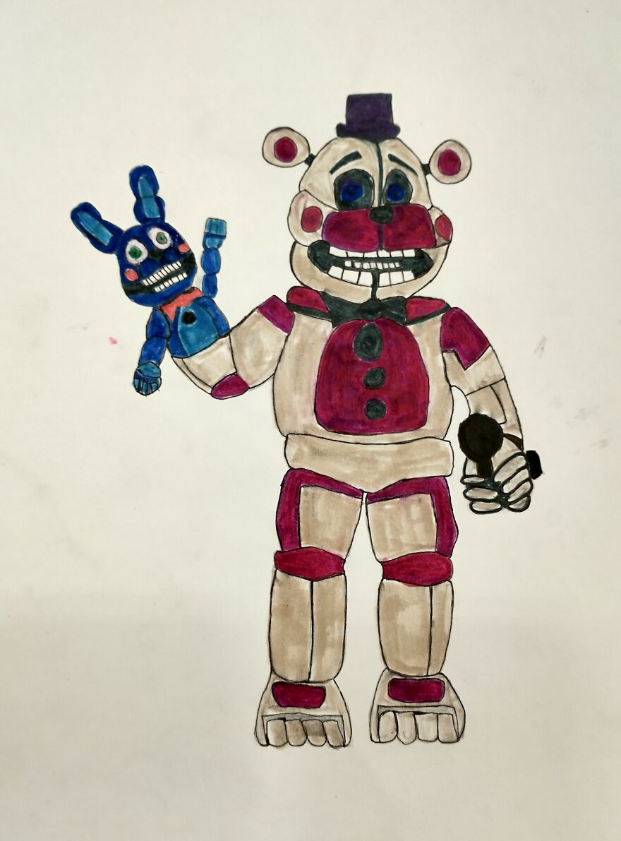 Fnaf, Undertale, Random, Futerama,and Ceiling Popcorn Drawings