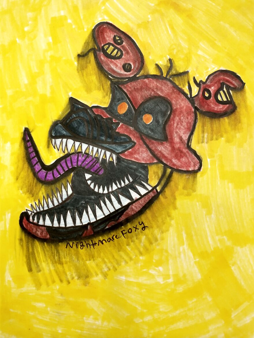 Fnaf, Undertale, Random, Futerama,and Ceiling Popcorn Drawings