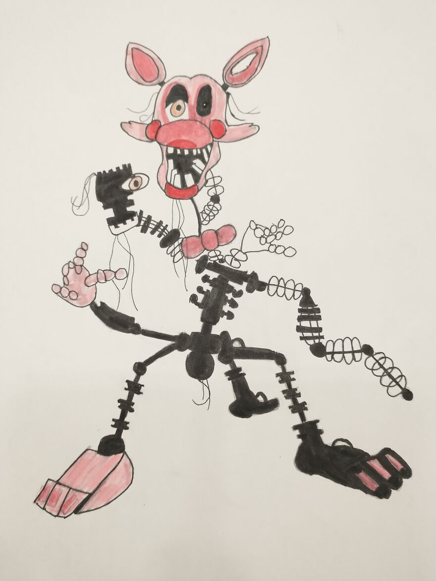 Fnaf, Undertale, Random, Futerama,and Ceiling Popcorn Drawings
