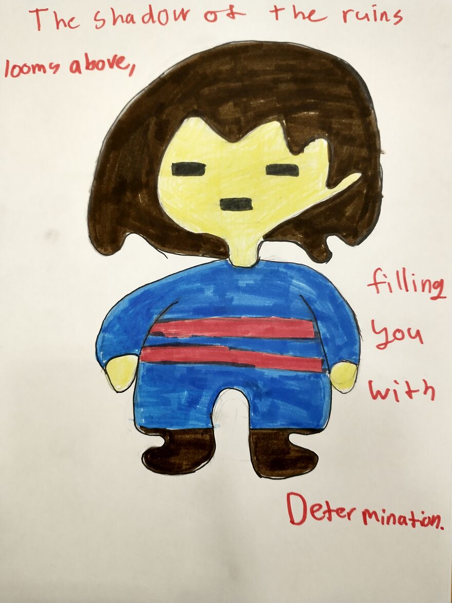 Fnaf, Undertale, Random, Futerama,and Ceiling Popcorn Drawings