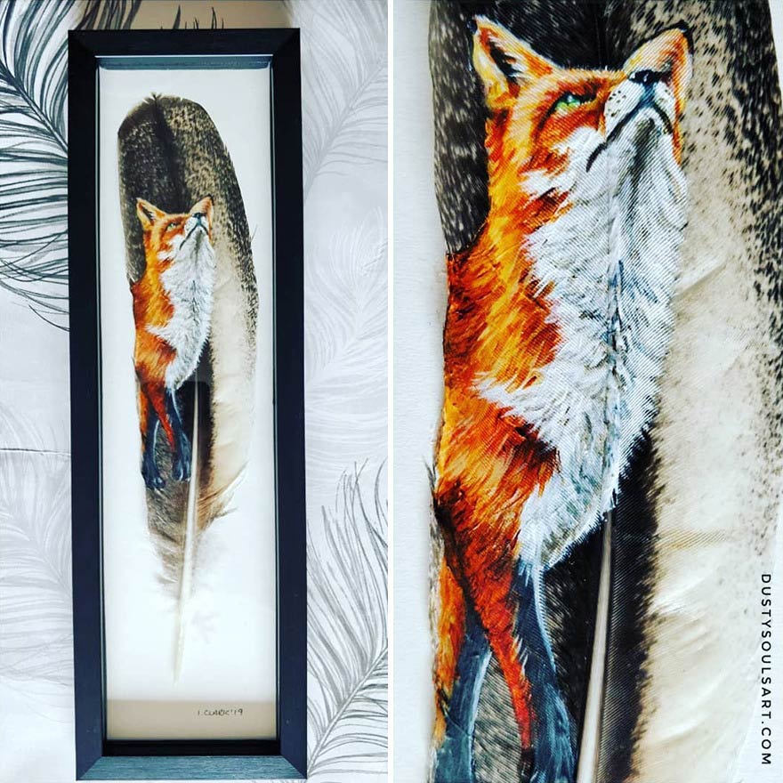 I'm Surviving Lockdown By Painting On Feathers