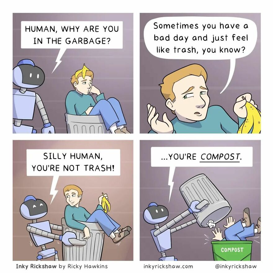 Impossible Not To Laugh With The Comics With Surprising Endings By Ricky Hawkins